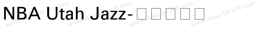 NBA Utah Jazz字体转换